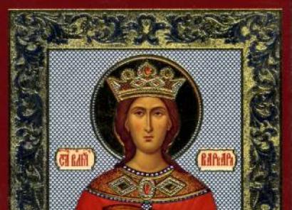 Holy Great Martyr Barbara: through martyrdom to eternal life