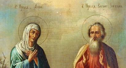 Holy Righteous Fathers of God Joachim and Anna